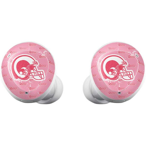 NFL Los Angeles Rams Pink Logo Blast Galaxy Buds Plus Skin