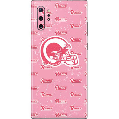 NFL Los Angeles Rams Pink Logo Blast Galaxy Note 10 Plus Skin