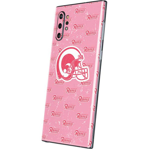 NFL Los Angeles Rams Pink Logo Blast Galaxy Note 10 Plus Skin