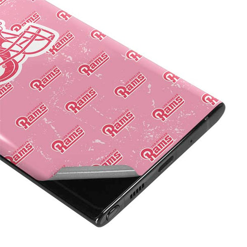 NFL Los Angeles Rams Pink Logo Blast Galaxy Note 10 Plus Skin