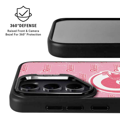 NFL Los Angeles Rams Pink Logo Blast Galaxy S24 Kickstand Case