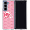 NFL Los Angeles Rams Pink Logo Blast Galaxy Z Fold5 5G Clear Case