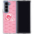 NFL Los Angeles Rams Pink Logo Blast Galaxy Z Fold5 5G Clear Case