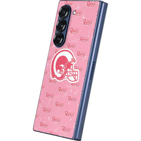 NFL Los Angeles Rams Pink Logo Blast Galaxy Z Fold6 Skin