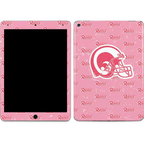 NFL Los Angeles Rams Pink Logo Blast iPad Skins