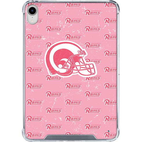 NFL Los Angeles Rams Pink Logo Blast iPad 11th Gen (2025) Clear Case