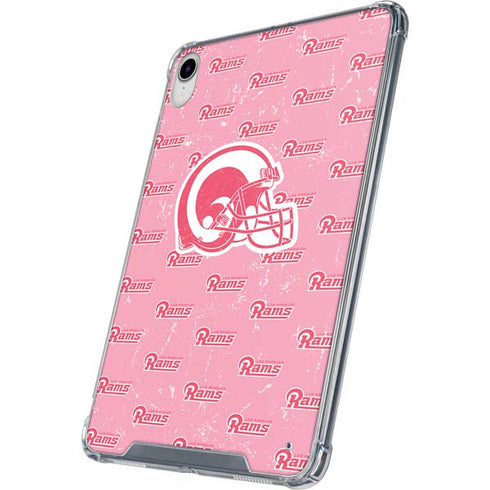 NFL Los Angeles Rams Pink Logo Blast iPad 11th Gen (2025) Clear Case
