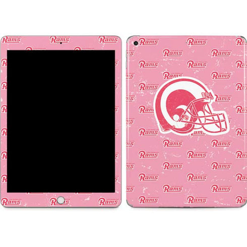 NFL Los Angeles Rams Pink Logo Blast Apple iPad Skin