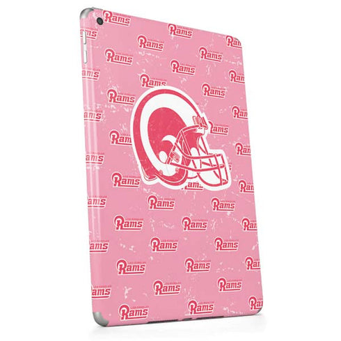 NFL Los Angeles Rams Pink Logo Blast Apple iPad Skin