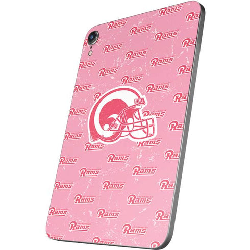 NFL Los Angeles Rams Pink Logo Blast Apple iPad Mini Skin