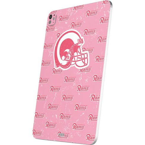 NFL Los Angeles Rams Pink Logo Blast iPad Pro 13in M4 (2024) Skin