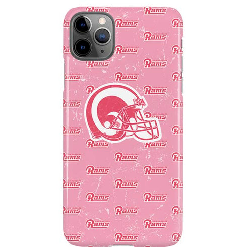 NFL Los Angeles Rams Pink Logo Blast iPhone Cases