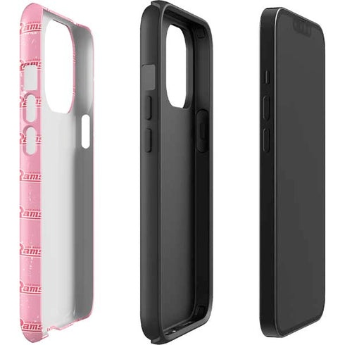 NFL Los Angeles Rams Pink Logo Blast iPhone 15 Pro Impact Case
