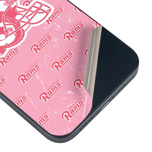 NFL Los Angeles Rams Pink Logo Blast iPhone 15 Skin