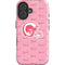 NFL Los Angeles Rams Pink Logo Blast iPhone 16 Impact Case