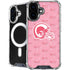NFL Los Angeles Rams Pink Logo Blast iPhone 16 MagSafe Case