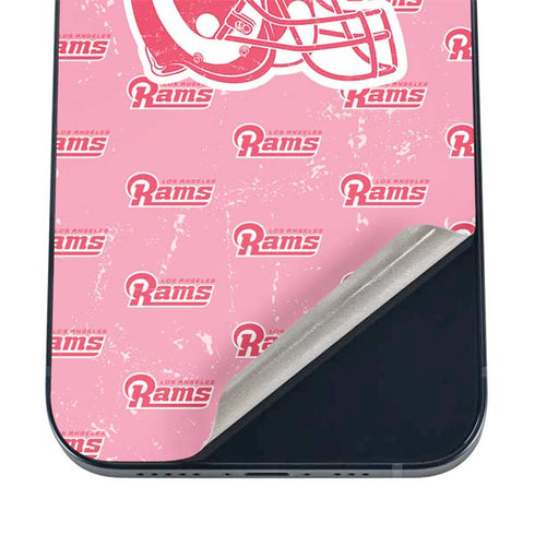 NFL Los Angeles Rams Pink Logo Blast iPhone 16 Skin