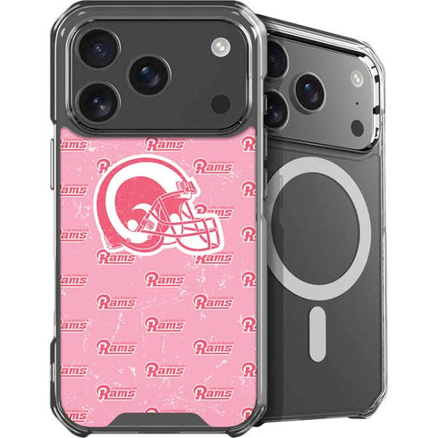 NFL Los Angeles Rams Pink Logo Blast iPhone 18 Pro MagSafe Case