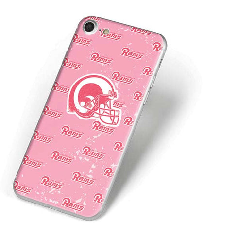 NFL Los Angeles Rams Pink Logo Blast iPhone 8 Skin