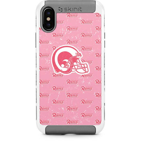 NFL Los Angeles Rams Pink Logo Blast iPhone Cases