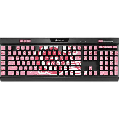 NFL Los Angeles Rams Pink Logo Blast K95 RGB PLATINUM Mechanical Gaming Keyboard Skin