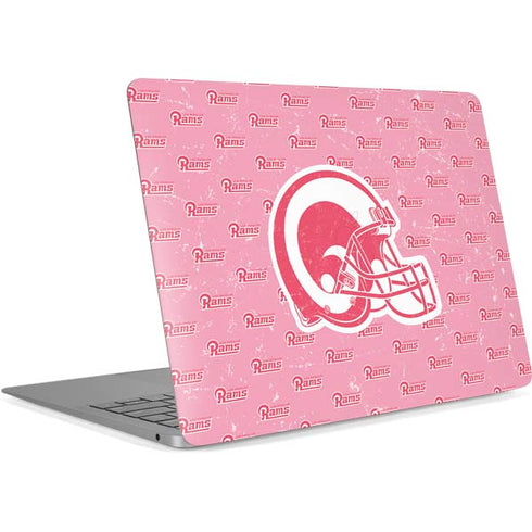 NFL Los Angeles Rams Pink Logo Blast Apple MacBook Air Skin