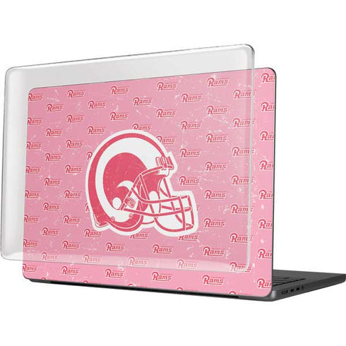 NFL Los Angeles Rams Pink Logo Blast MacBook Pro 14in (2021-24) Case plus Skin