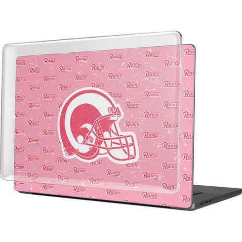 NFL Los Angeles Rams Pink Logo Blast MacBook Cases