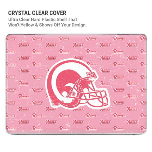 NFL Los Angeles Rams Pink Logo Blast MacBook Cases