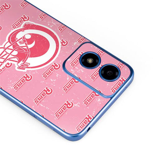 NFL Los Angeles Rams Pink Logo Blast Moto G Play 4G (2024) Skin