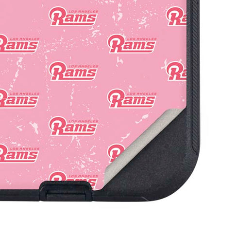 NFL Los Angeles Rams Pink Logo Blast Otterbox Defender iPhone Skin