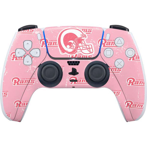 NFL Los Angeles Rams Pink Logo Blast PlayStation PS5 Skins