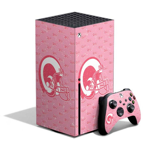 NFL Los Angeles Rams Pink Logo Blast Xbox Series X Skins