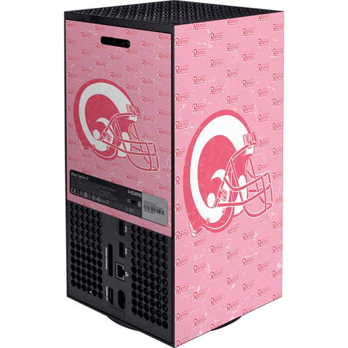 NFL Los Angeles Rams Pink Logo Blast XBox Series X Digital Edition Bundle Skin