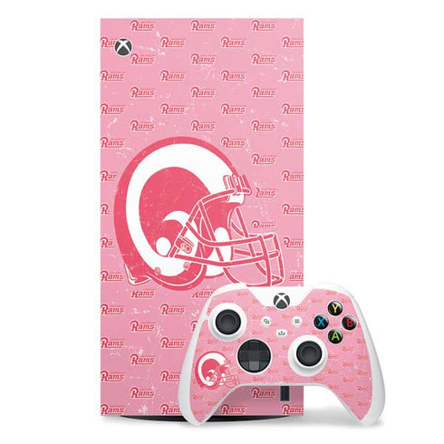 NFL Los Angeles Rams Pink Logo Blast Xbox Series X Skins