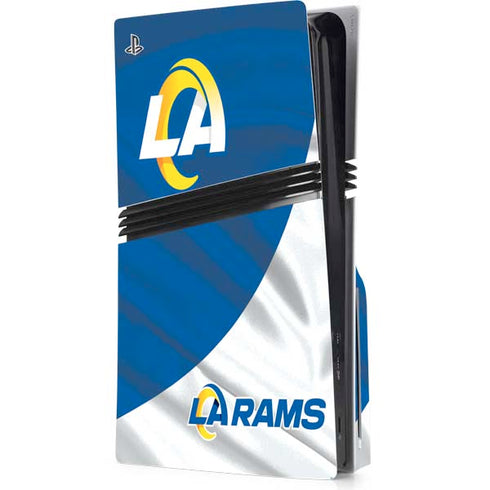 NFL Los Angeles Rams PS5 Pro Disk Console Skin