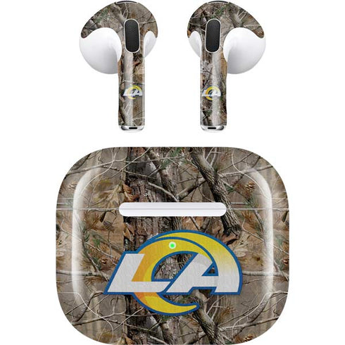 NFL Los Angeles Rams Realtree AP Camo Apple AirPods (3rd Gen 2021) Skin
