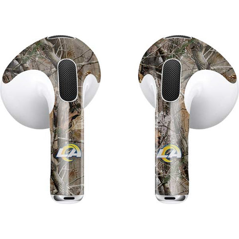NFL Los Angeles Rams Realtree AP Camo Apple AirPods (3rd Gen 2021) Skin