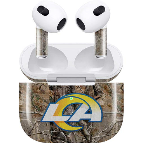 NFL Los Angeles Rams Realtree AP Camo Apple AirPods (3rd Gen 2021) Skin