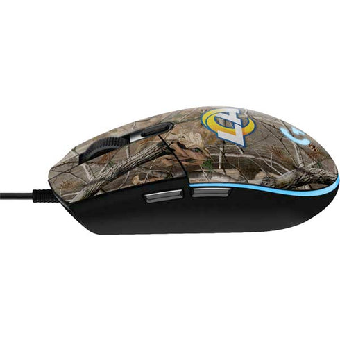 NFL Los Angeles Rams Realtree AP Camo G203 Prodigy RGB Wired Gaming Mouse Skin