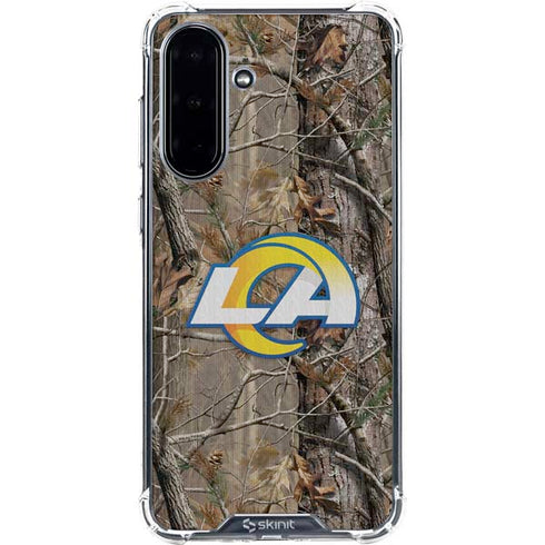 NFL Los Angeles Rams Realtree AP Camo Galaxy A36 5G Clear Case