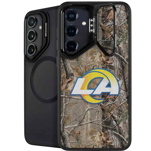 NFL Los Angeles Rams Realtree AP Camo Galaxy S24 Kickstand Case