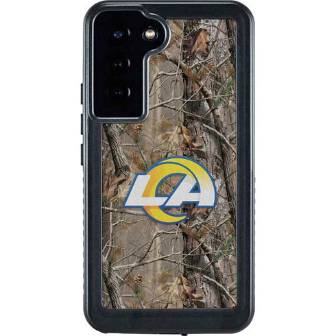 NFL Los Angeles Rams Realtree AP Camo Galaxy S24 Plus Waterproof Case