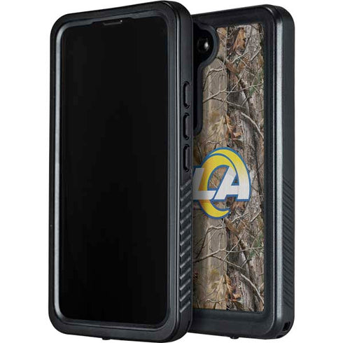 NFL Los Angeles Rams Realtree AP Camo Galaxy S24 Plus Waterproof Case