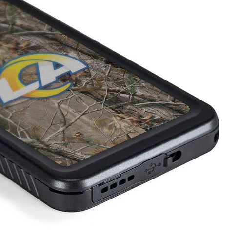 NFL Los Angeles Rams Realtree AP Camo Galaxy S24 Plus Waterproof Case