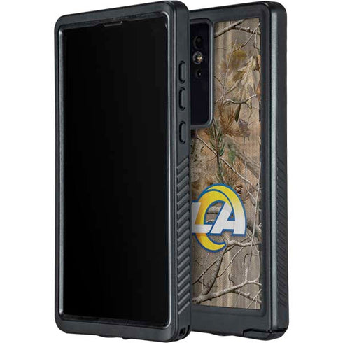 NFL Los Angeles Rams Realtree AP Camo Galaxy S24 Ultra Waterproof Case