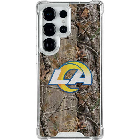 NFL Los Angeles Rams Realtree AP Camo Galaxy S25 Ultra Clear Case