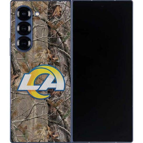 NFL Los Angeles Rams Realtree AP Camo Galaxy Z Fold6 Skin