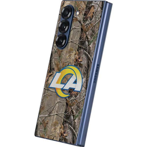NFL Los Angeles Rams Realtree AP Camo Galaxy Z Fold6 Skin