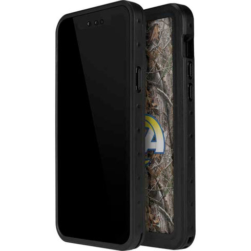 NFL Los Angeles Rams Realtree AP Camo iPhone 15 Plus Waterproof Case